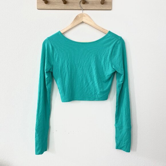 Aerie Cropped Wrap Top - Picture 4 of 4